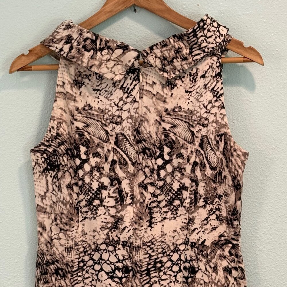 Ellen Tracy‎  Sleeveless Snake Print Sheath Dress Size 6P - Picture 7 of 10